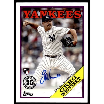2023 Topps '88 Topps Autographs #88BAGW Greg Weissert S2