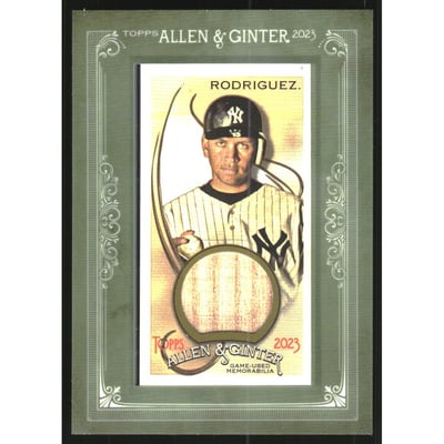 2023 Topps Allen and Ginter Mini Framed Relics #MFRAR Alex Rodriguez