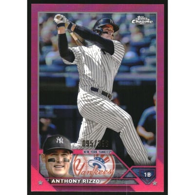 2023 Topps Chrome Magenta Refractors #191 Anthony Rizzo