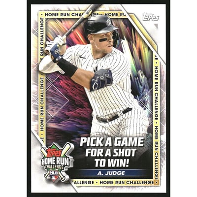 2023 Topps Home Run Challenge Code Cards Series 2 #HRC29 Aaron Judge