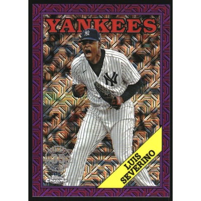 2023 Topps Update '88 Topps Silver Pack Chrome Purple Refractors #T88CU34 Luis Severino