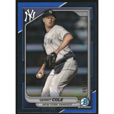 2024 Bowman Chrome Blue Refractors #18 Gerrit Cole