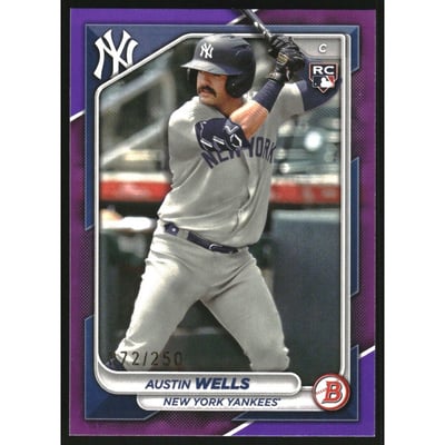 2024 Bowman Purple #87 Austin Wells