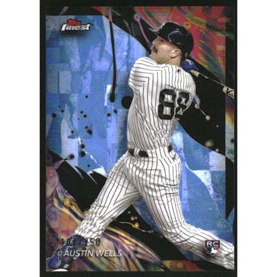 2024 Finest Sky Blue Refractors #116 Austin Wells