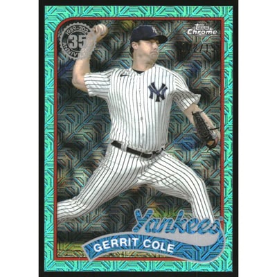 2024 Topps '89 Topps Silver Pack Chrome Series 2 Aqua Refractors #2T89C52 Gerrit Cole