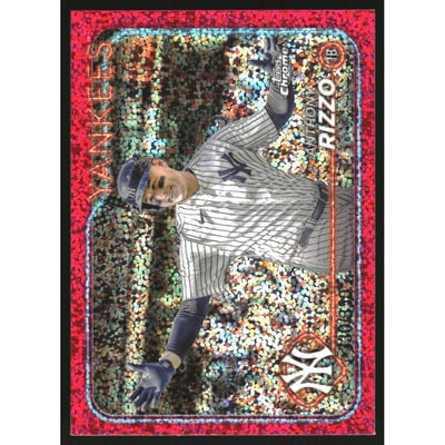 2024 Topps Chrome Magenta Speckle Refractors #127 Anthony Rizzo