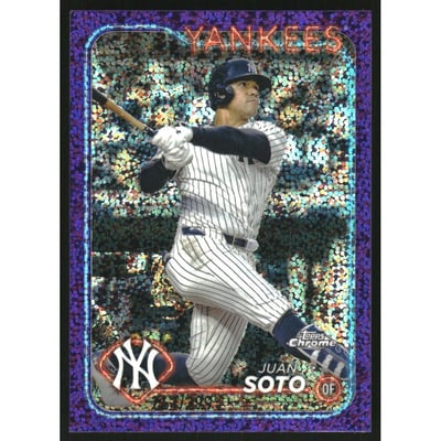 2024 Topps Chrome Purple Speckle Refractors #150 Juan Soto