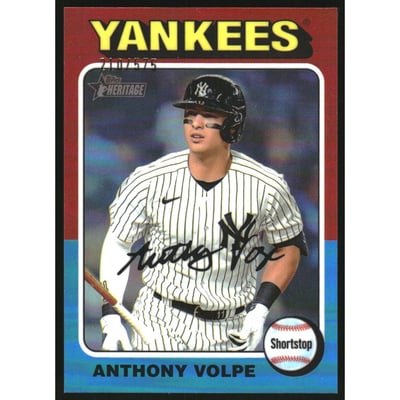 2024 Topps Heritage Chrome Refractors #282 Anthony Volpe