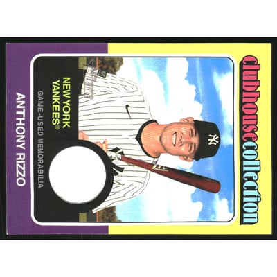 2024 Topps Heritage Clubhouse Collection Relics #CCRAR Anthony Rizzo HN