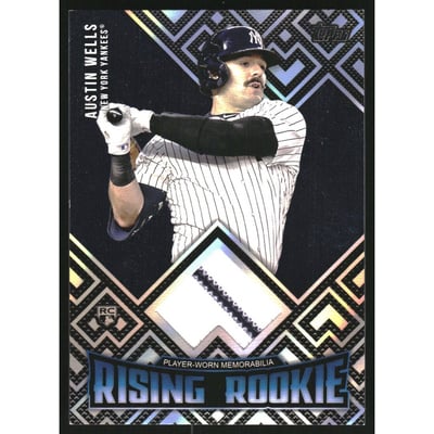 2024 Topps Update Rising Rookie Relics #RRRAW Austin Wells