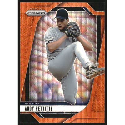 2025 Panini Prizm Prizms Orange Wave #234 Andy Pettitte