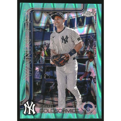2025 Topps Chrome Aqua RayWave Refractors #168 Paul Goldschmidt