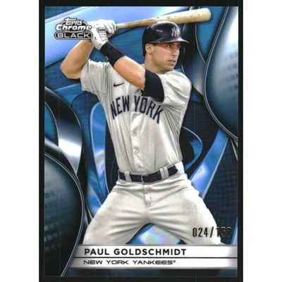 2025 Topps Chrome Black Blue Refractors #146 Paul Goldschmidt
