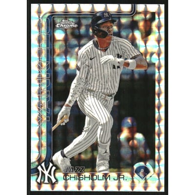 2025 Topps Chrome Geometric Refractors #283 Jazz Chisholm Jr.