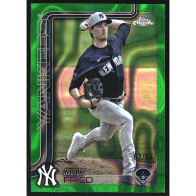 2025 Topps Chrome Green Lava Refractors #39 Max Fried