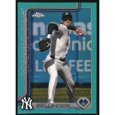 2025 Topps Chrome Teal Refractors #83 Cody Bellinger