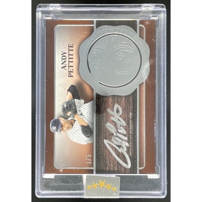 2025 Topps Five Star Silver Signature Orange #FSS-AP Andy Pettitte Auto /5