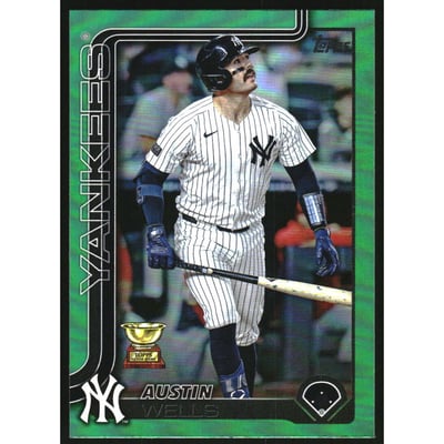 2025 Topps Green Rainbow Foil #591 Austin Wells