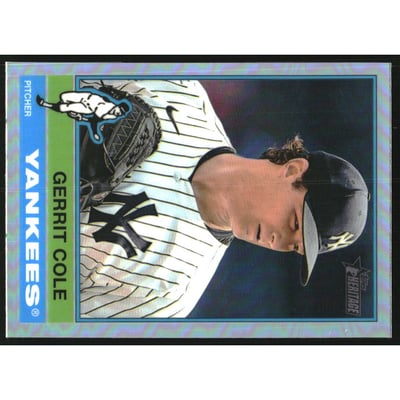 2025 Topps Heritage Chrome Refractors #394 Gerrit Cole