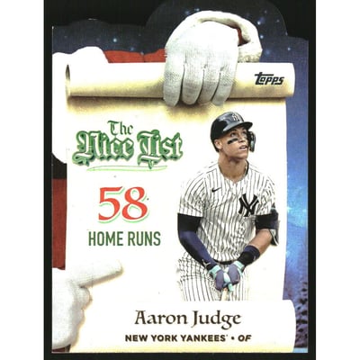2025 Topps Holiday Making The Nice List #MNL3 Aaron Judge