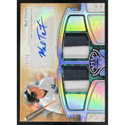 2026 Topps Tier One Relic Dual Patch #AT1R-MT Mark Teixeira Auto /10