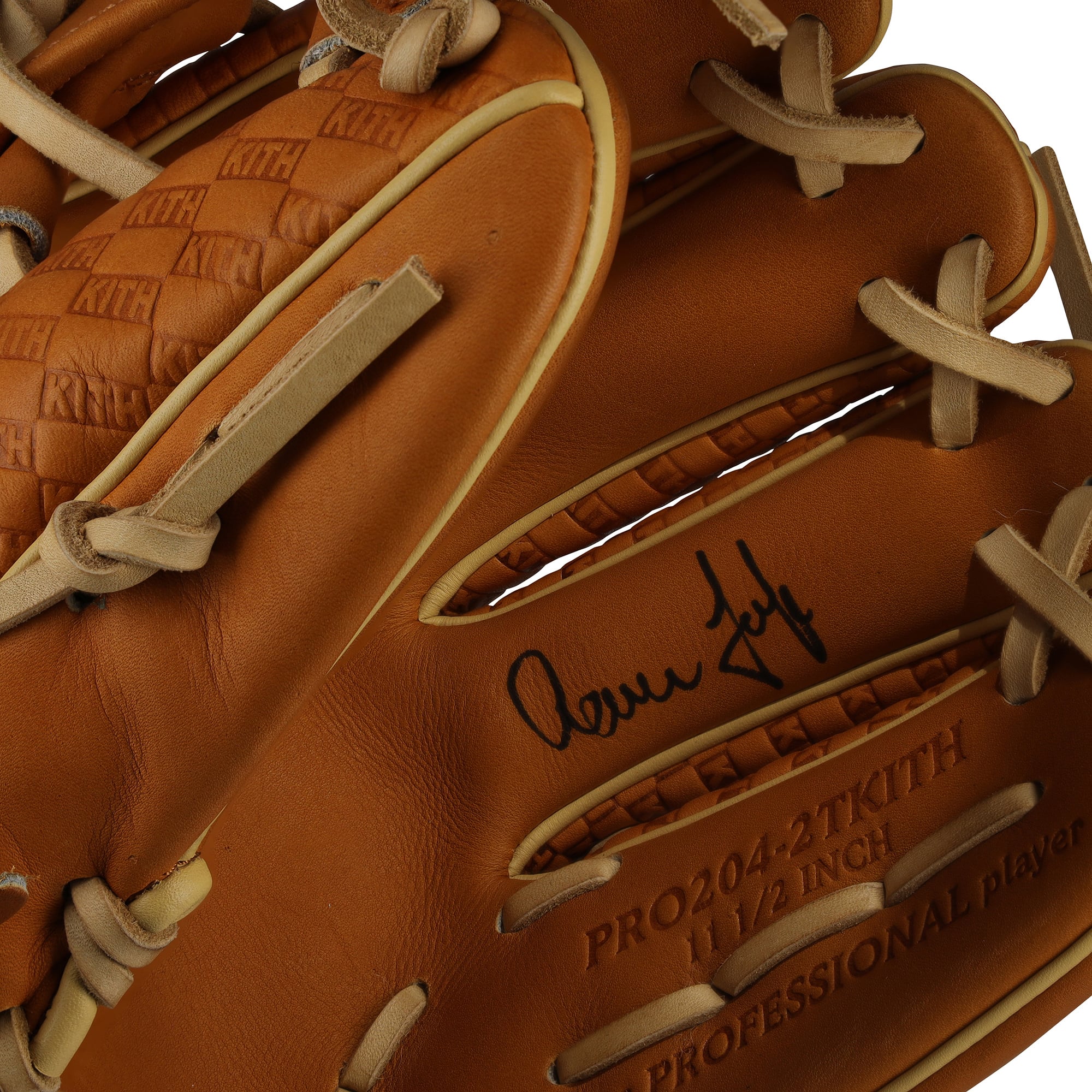 Aaron Judge New York Yankees Autographed Kith & Rawlings Replica Glove - Tan