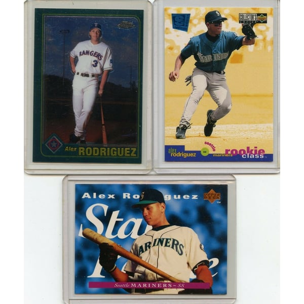 Mariners Pitcher Rookie Alex Rodriguez Mariners Baseball Card