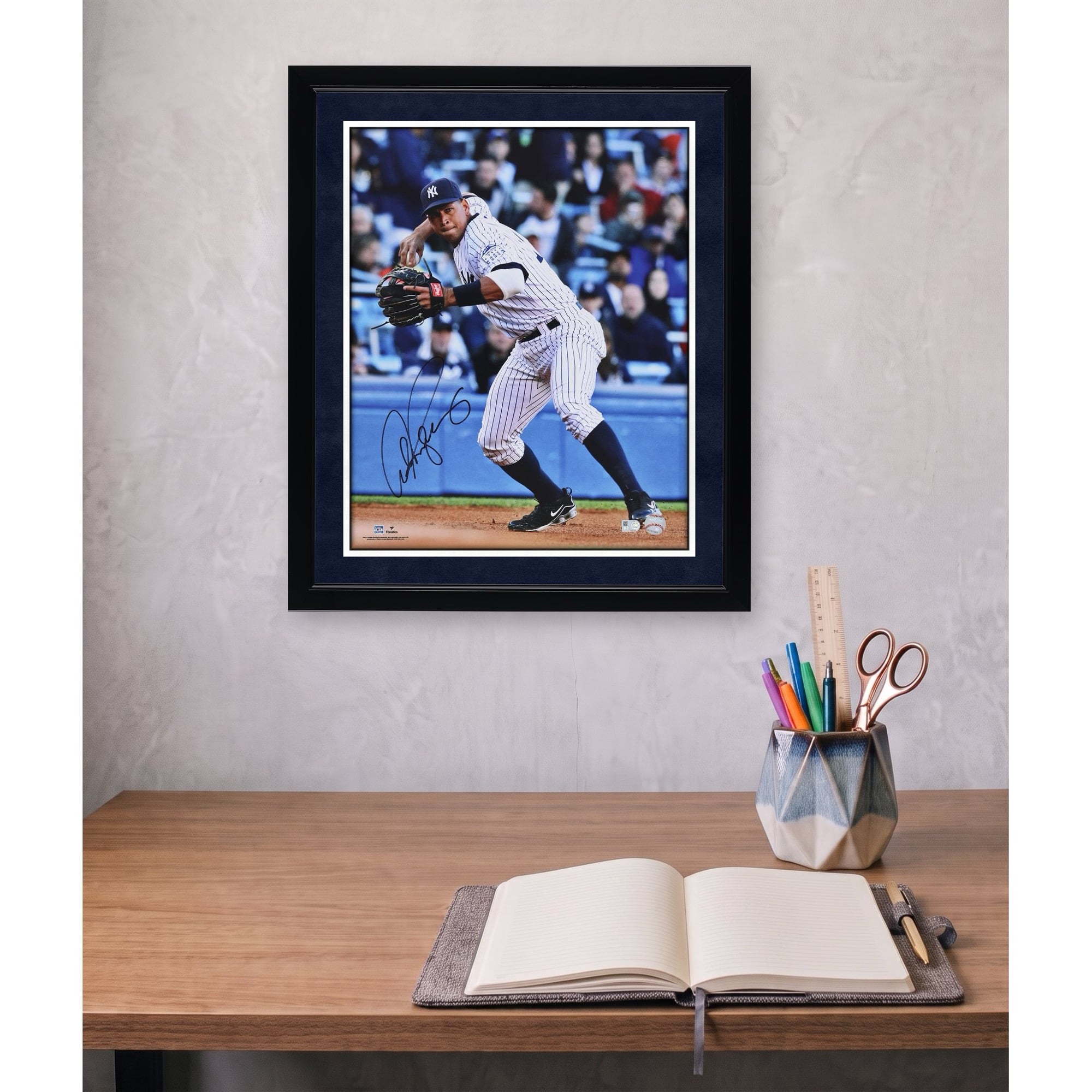 Photo autographiée d'Alex Rodriguez, joueur des Yankees de New York (40,6 x 50,8 cm)