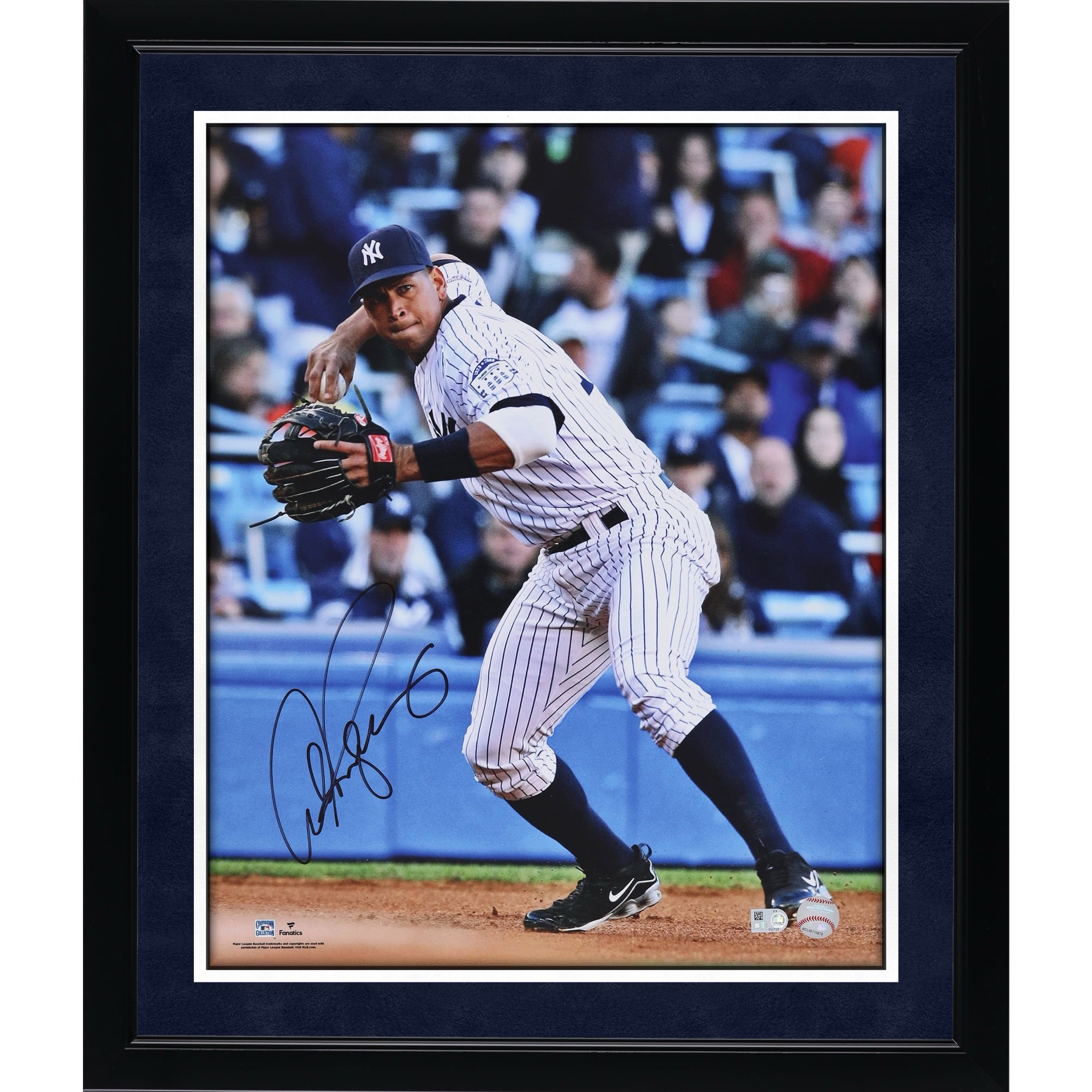 Photo autographiée d'Alex Rodriguez, joueur des Yankees de New York (40,6 x 50,8 cm)