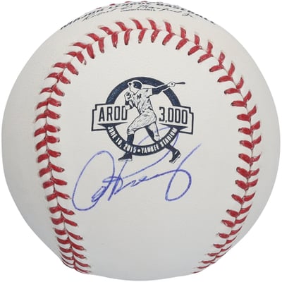 Alex Rodriguez New York Yankees Autographed Fanatics Authentic 3000th Hit Logo Baseball  