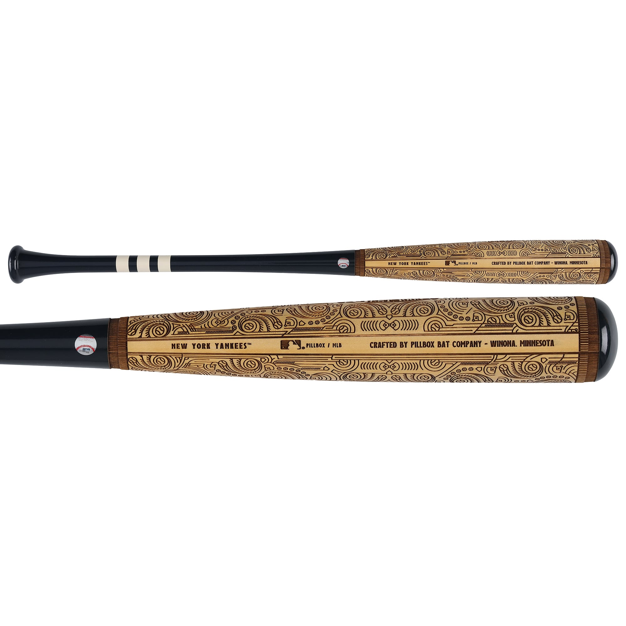 Alex Rodriguez New York Yankees Autographed Pillbox Bat Company Mural Series Bat with Multiple Inscriptions - Limited Edition #5/5