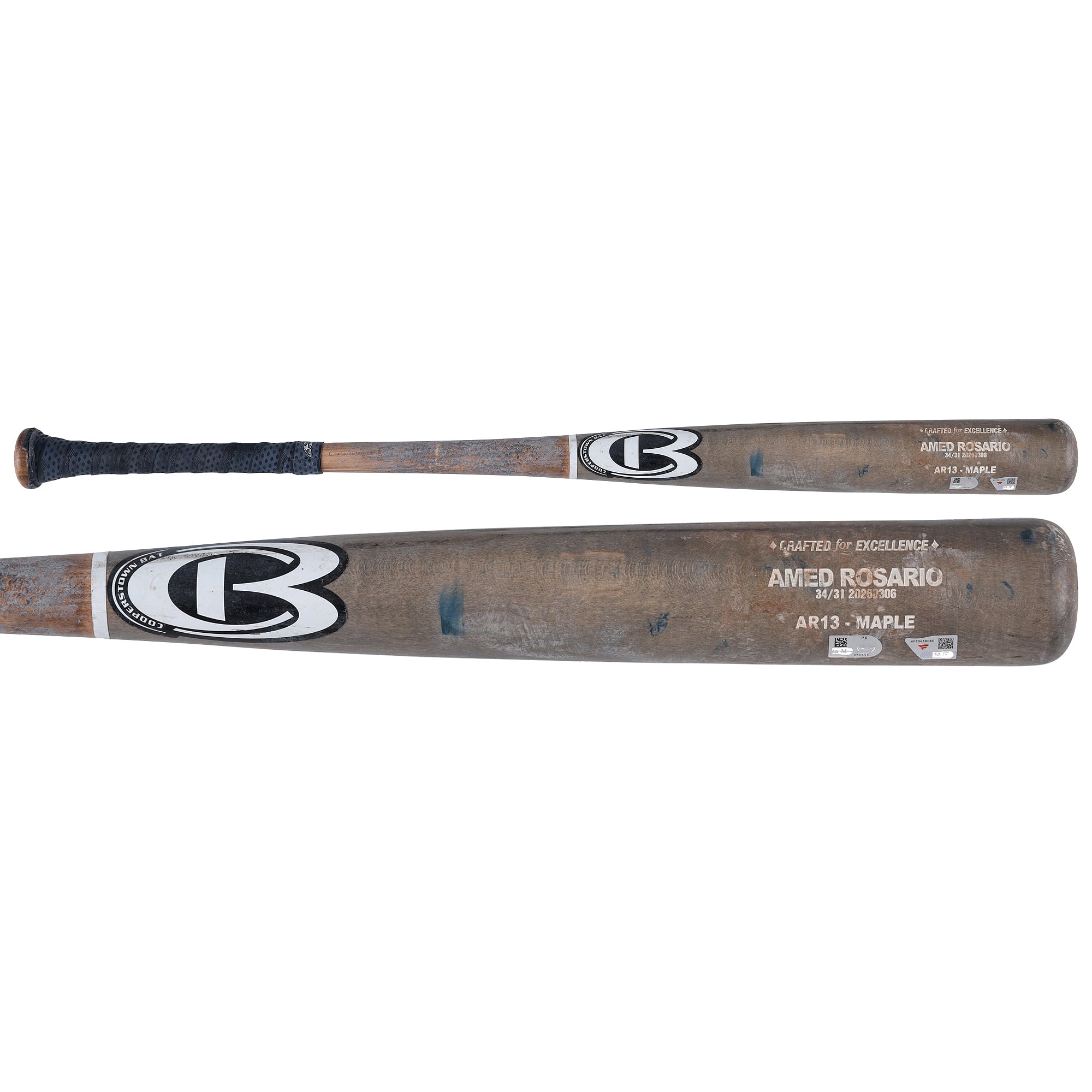 Amed Rosario New York Yankees Game-Used Gray Cooperstown Broken Bat vs. Houston Astros on April 25, 2026