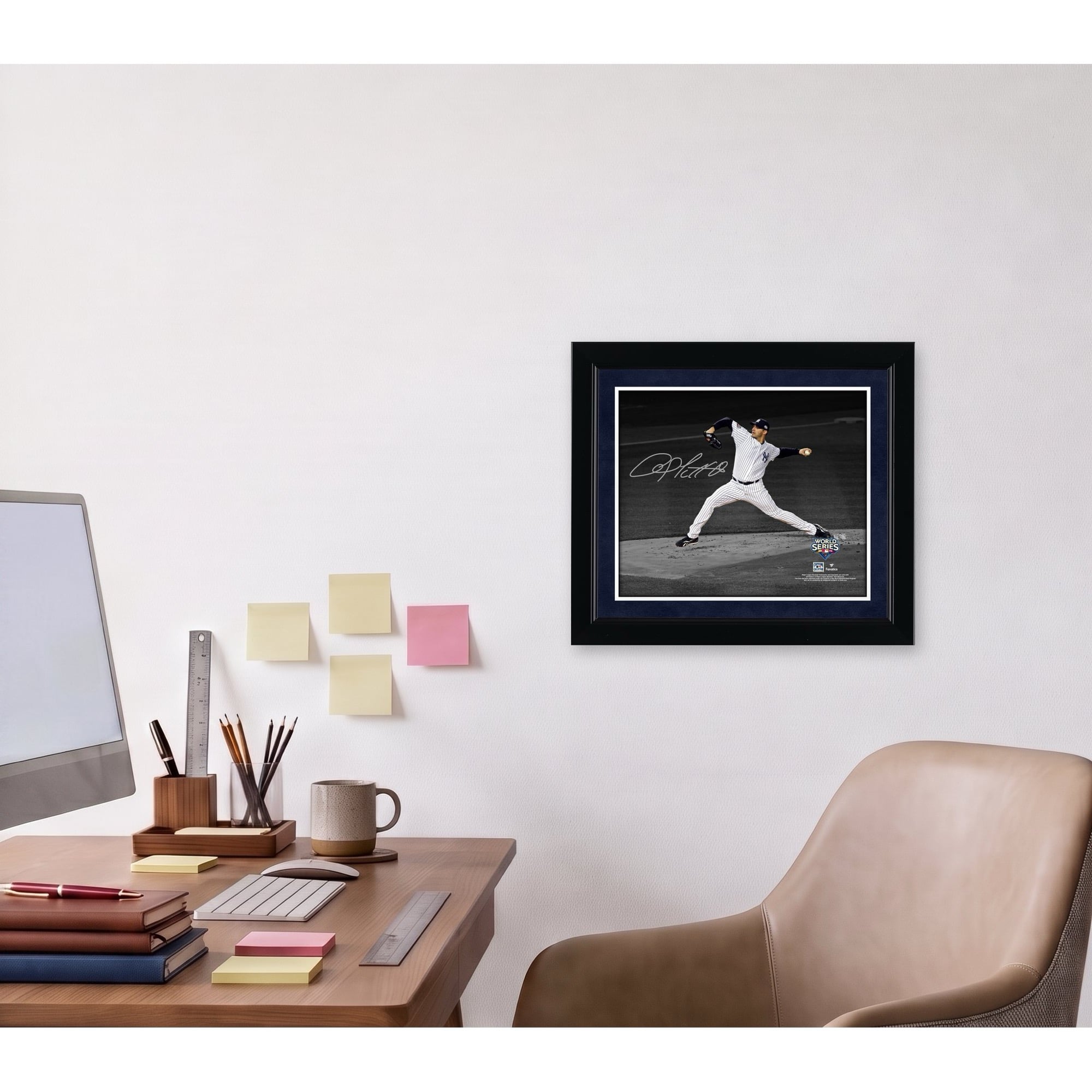 Andy Pettitte New York Yankees Autographed 8'' x 10'' Cooperstown Collection 2009 World Series Pitching Photograph