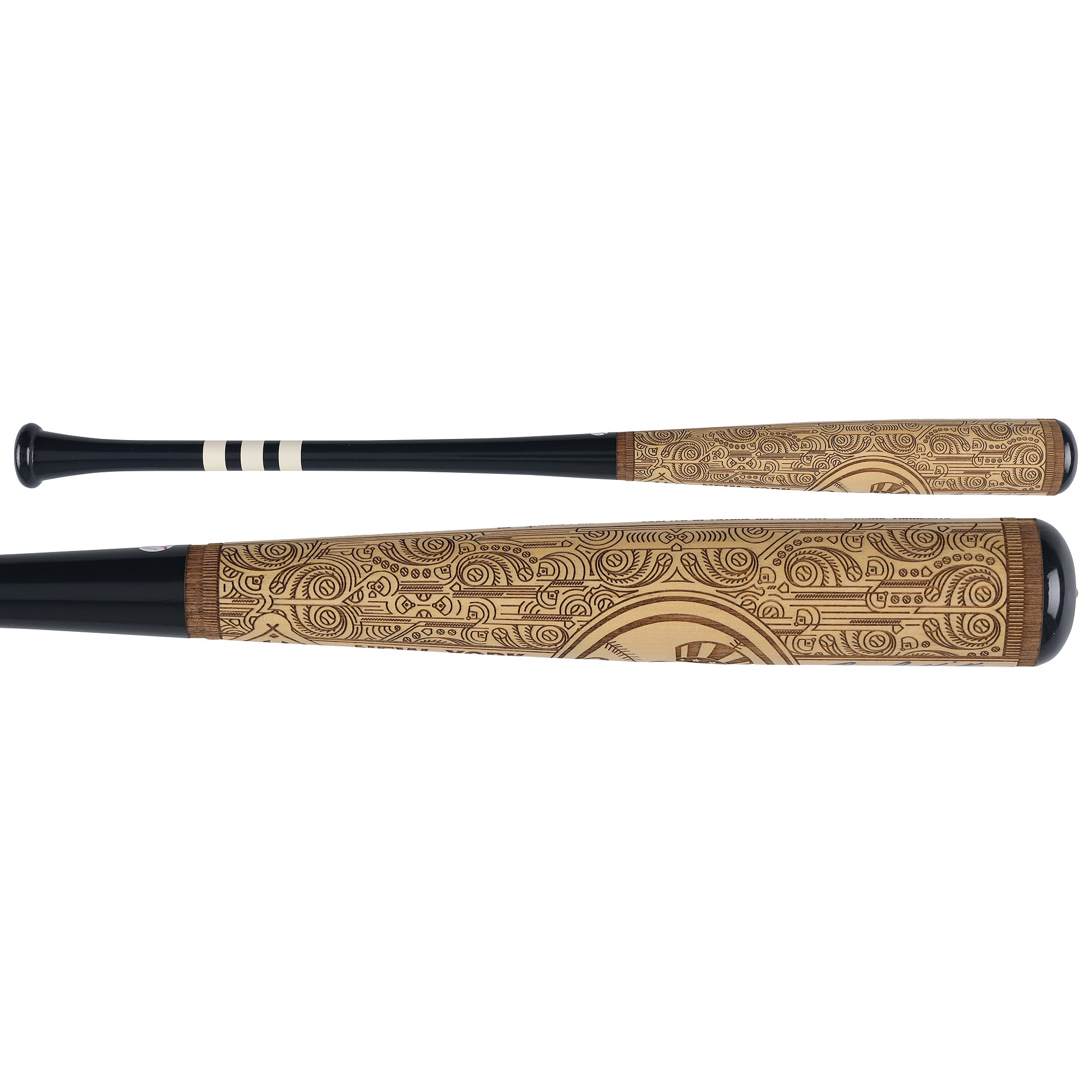 Andy Pettitte New York Yankees Autographed Pillbox Bat Company Mural Series Bat with "MLB Rec 19 Post Season Wins" Inscription - Limited Edition #5/5