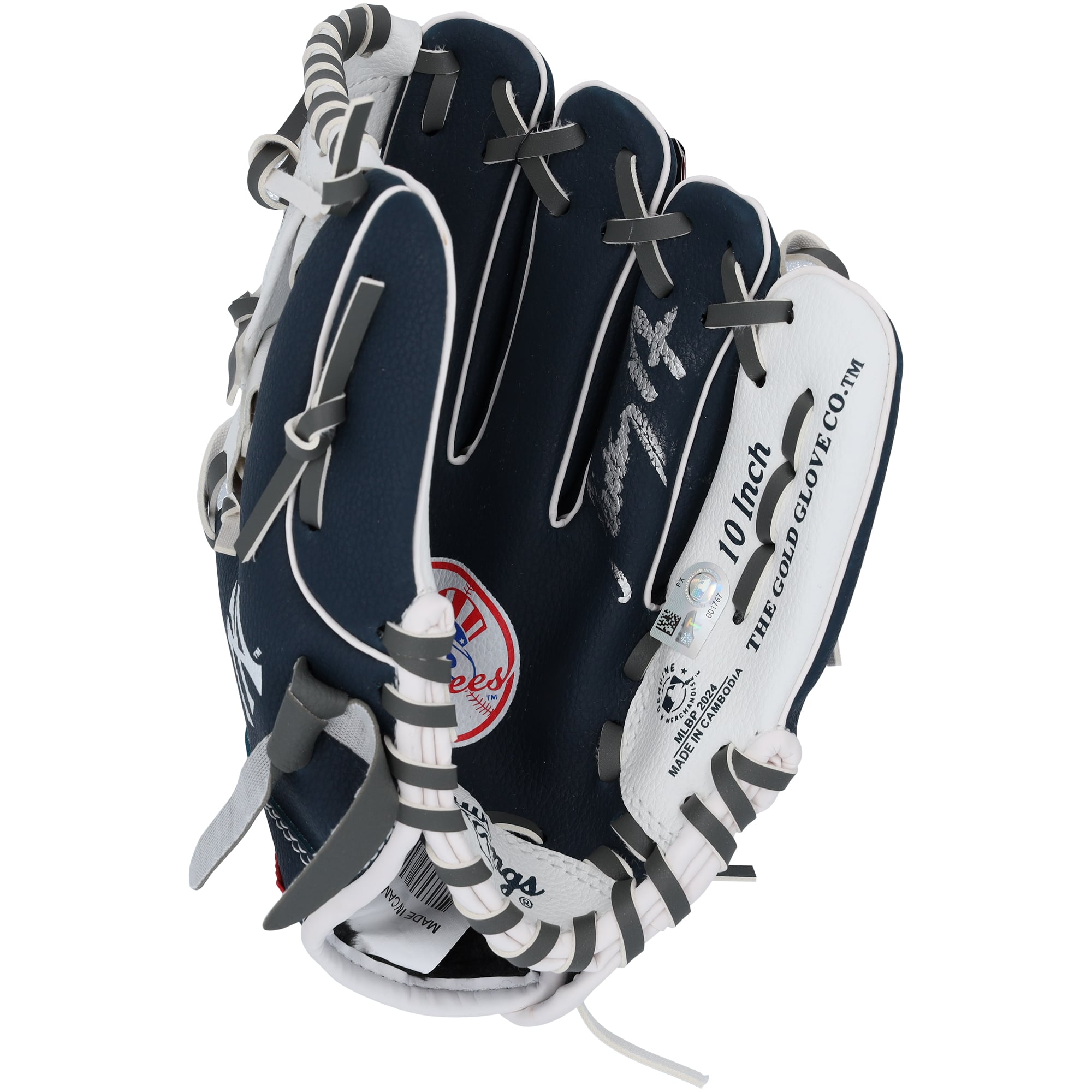 Anthony Volpe New York Yankees Autographed Rawlings 10" Collectible Team Logo Glove