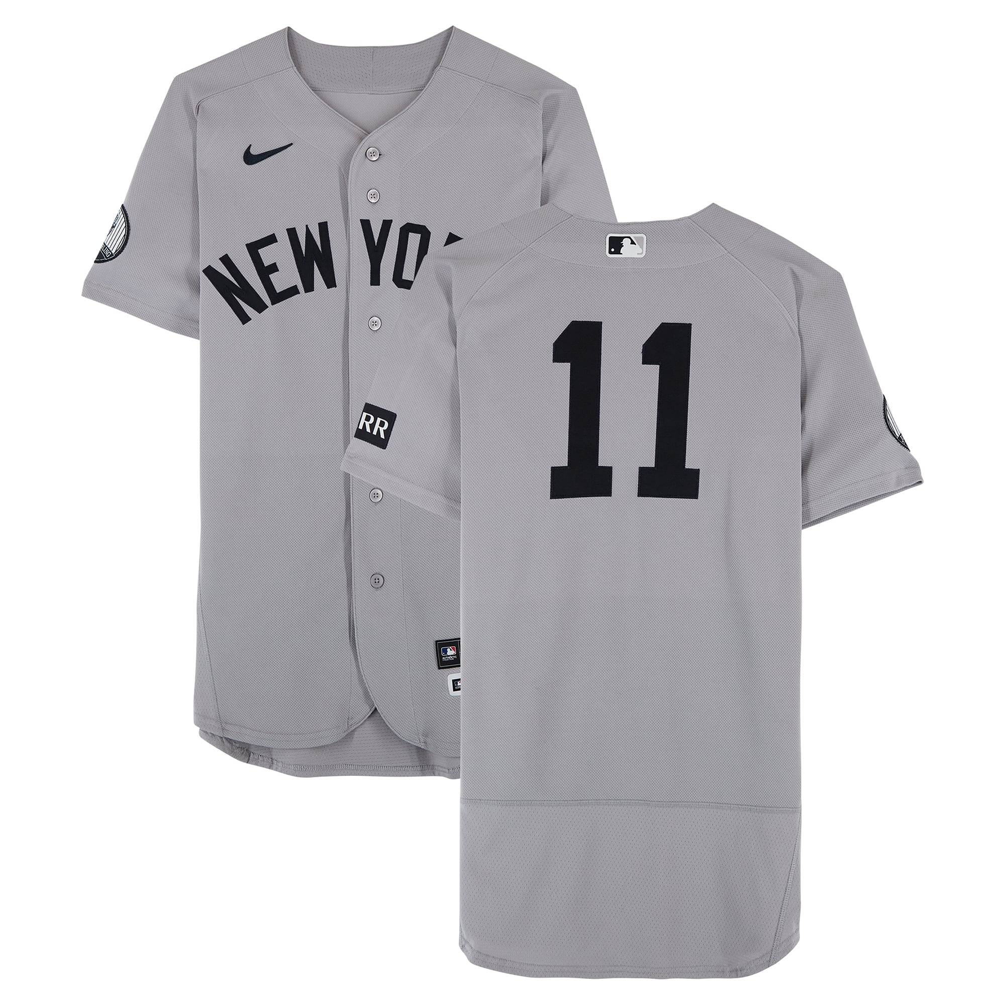 Maillot gris Nike porté par Anthony Volpe (New York Yankees) lors du match n° 11 contre les Washington Nationals le 12 juillet 2026