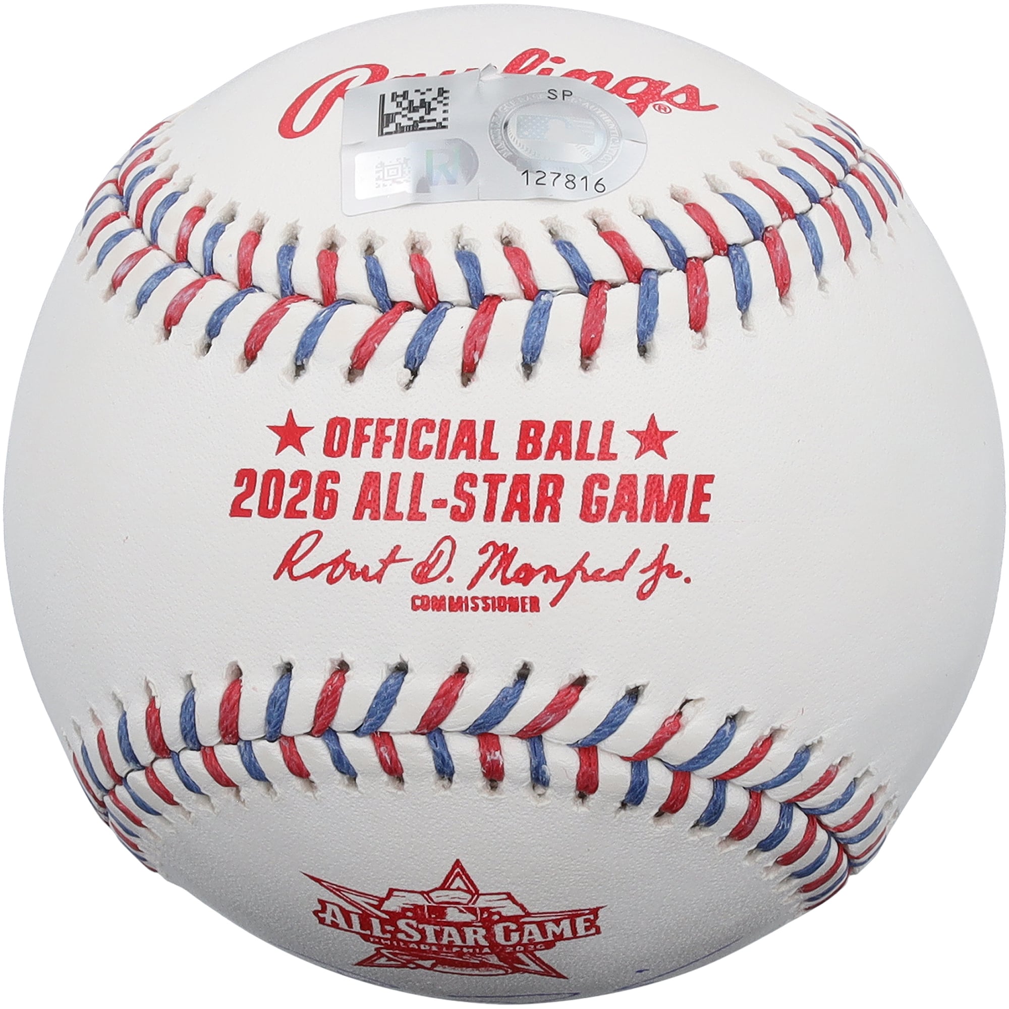 Ben Rice New York Yankees Autographed 2026 MLB All-Star Game Logo Baseball