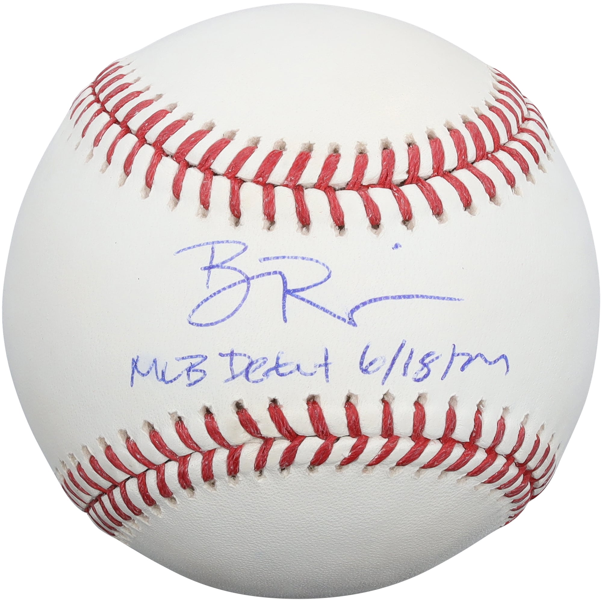 Ben Rice New York Yankees Autographed Baseball with "MLB Debut 6-18-24" Inscription