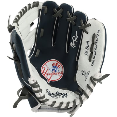 Ben Rice New York Yankees Autographed Fanatics Authentic Rawlings 10" Collectible Team Logo Glove
