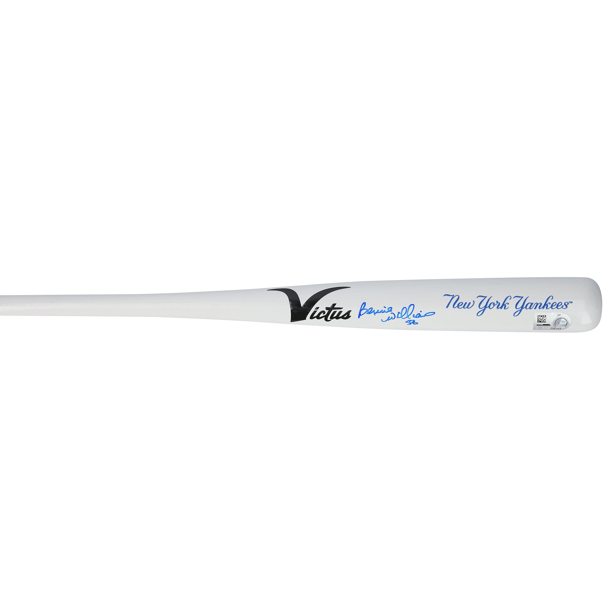 Bernie Williams New York Yankees Autographed Victus Team ID Mini Bat