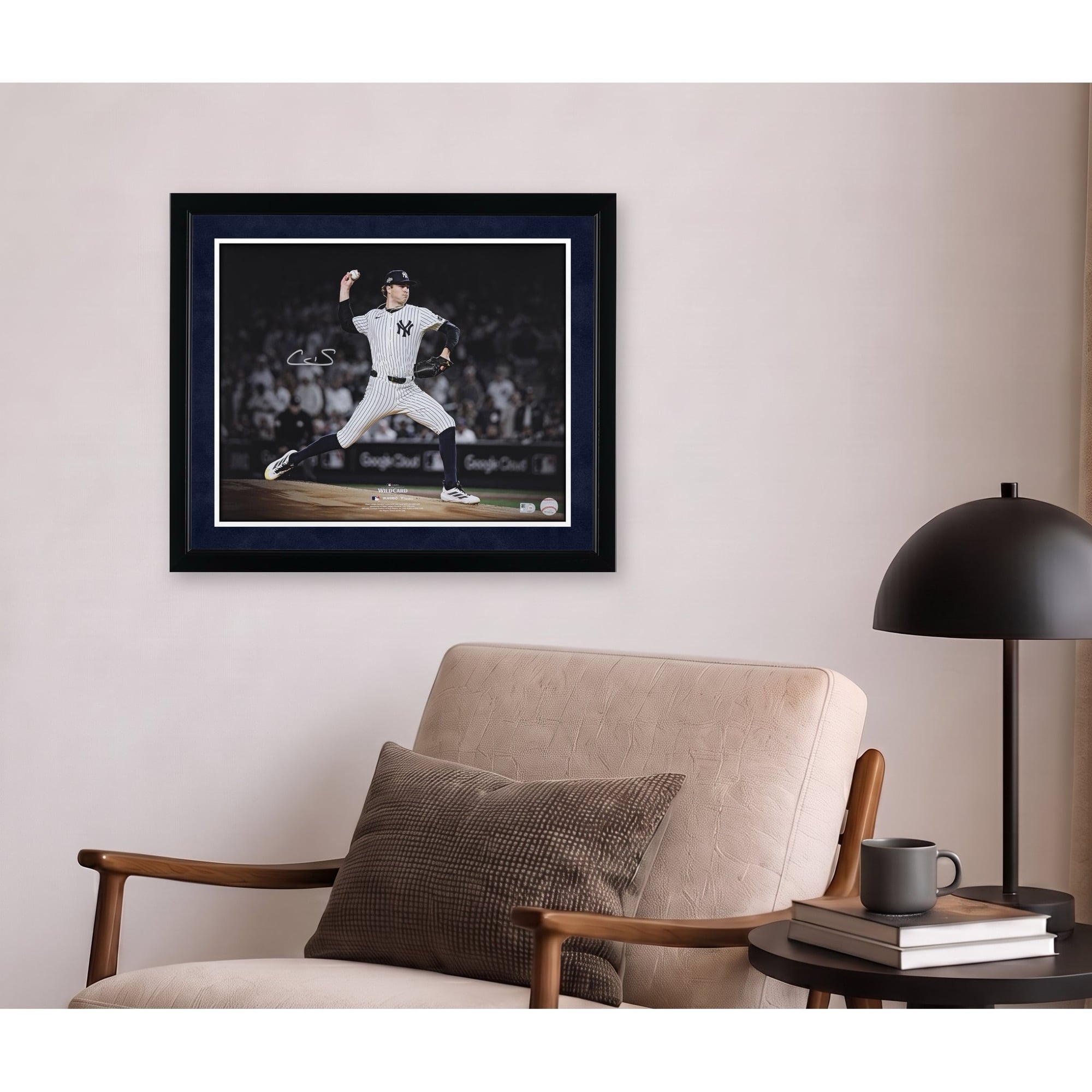 Cam Schlittler New York Yankees Autographed 16" x 20" 2025 AL Wildcard Series Pitching Photograph