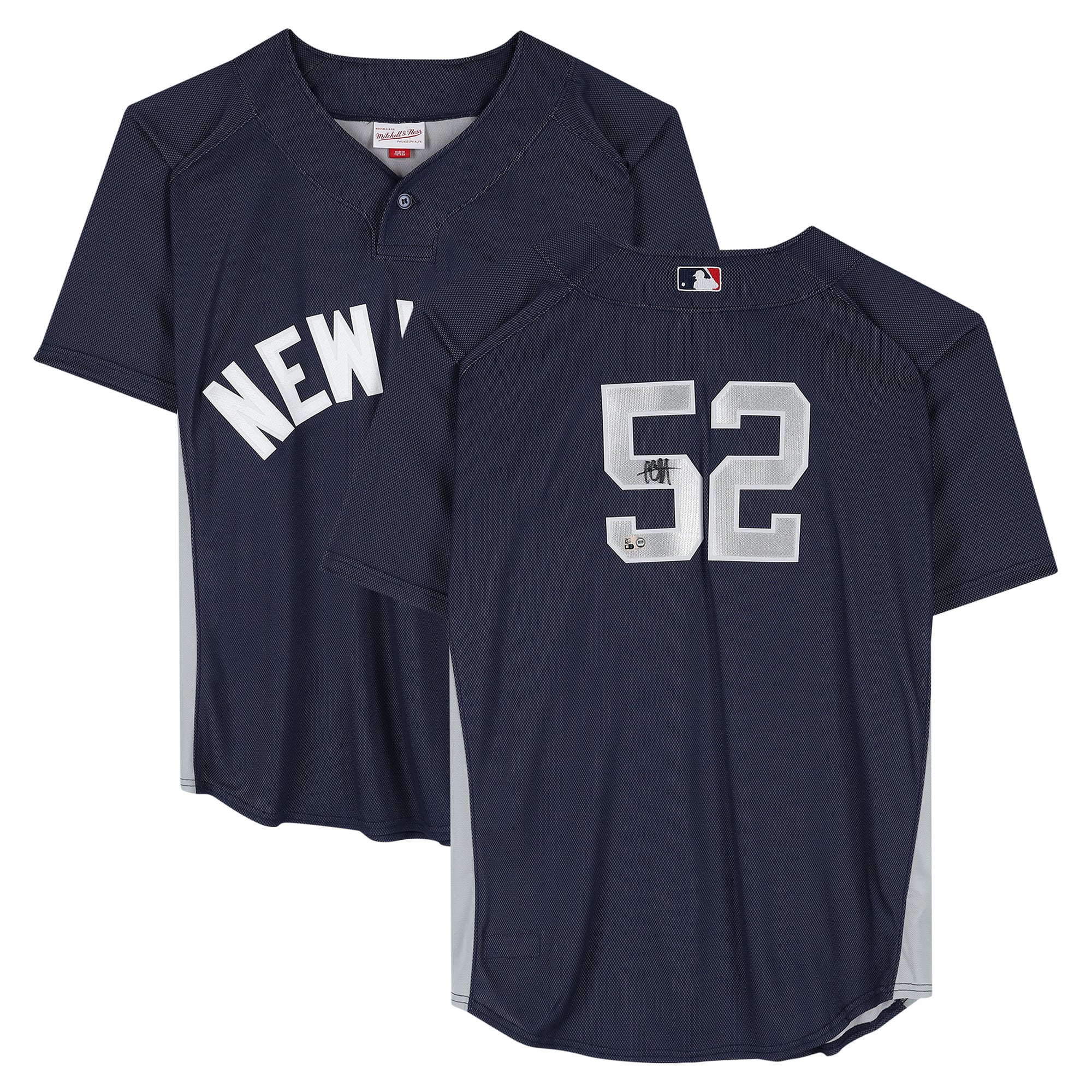 CC Sabathia New York Yankees Autographed Navy Mitchell and Ness 2009 Batting Practice Jersey