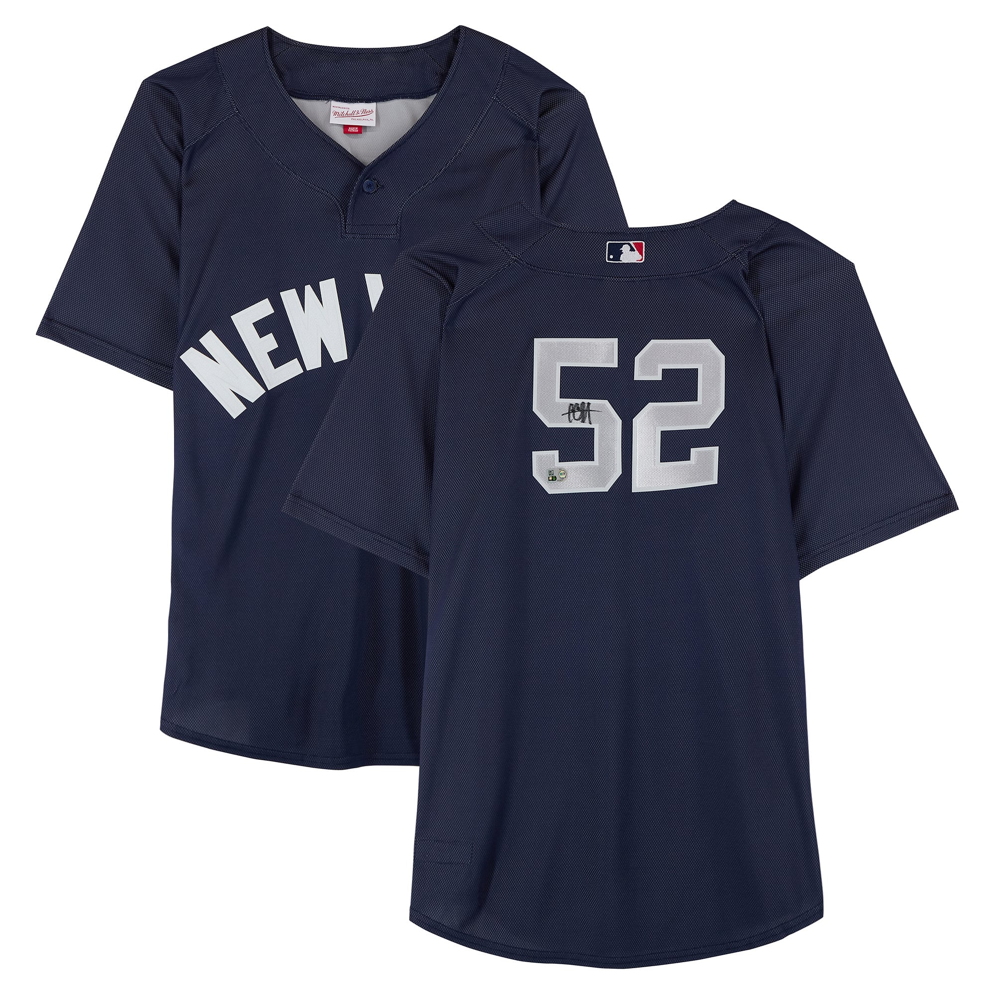 CC Sabathia New York Yankees Autographed Navy Mitchell and Ness 2009 Batting Practice Jersey