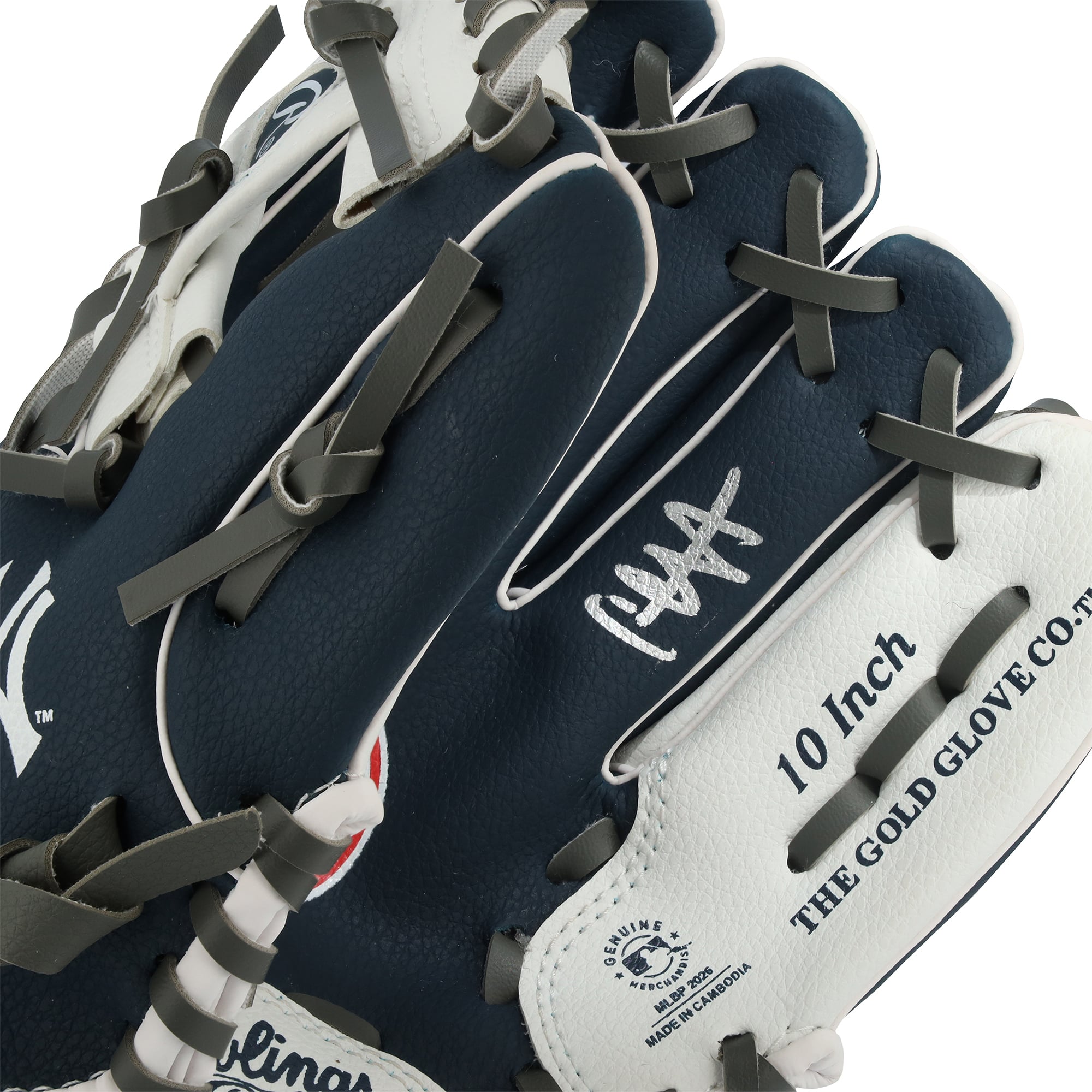 CC Sabathia New York Yankees Autographed Rawlings 10" Collectible Team Logo Glove
