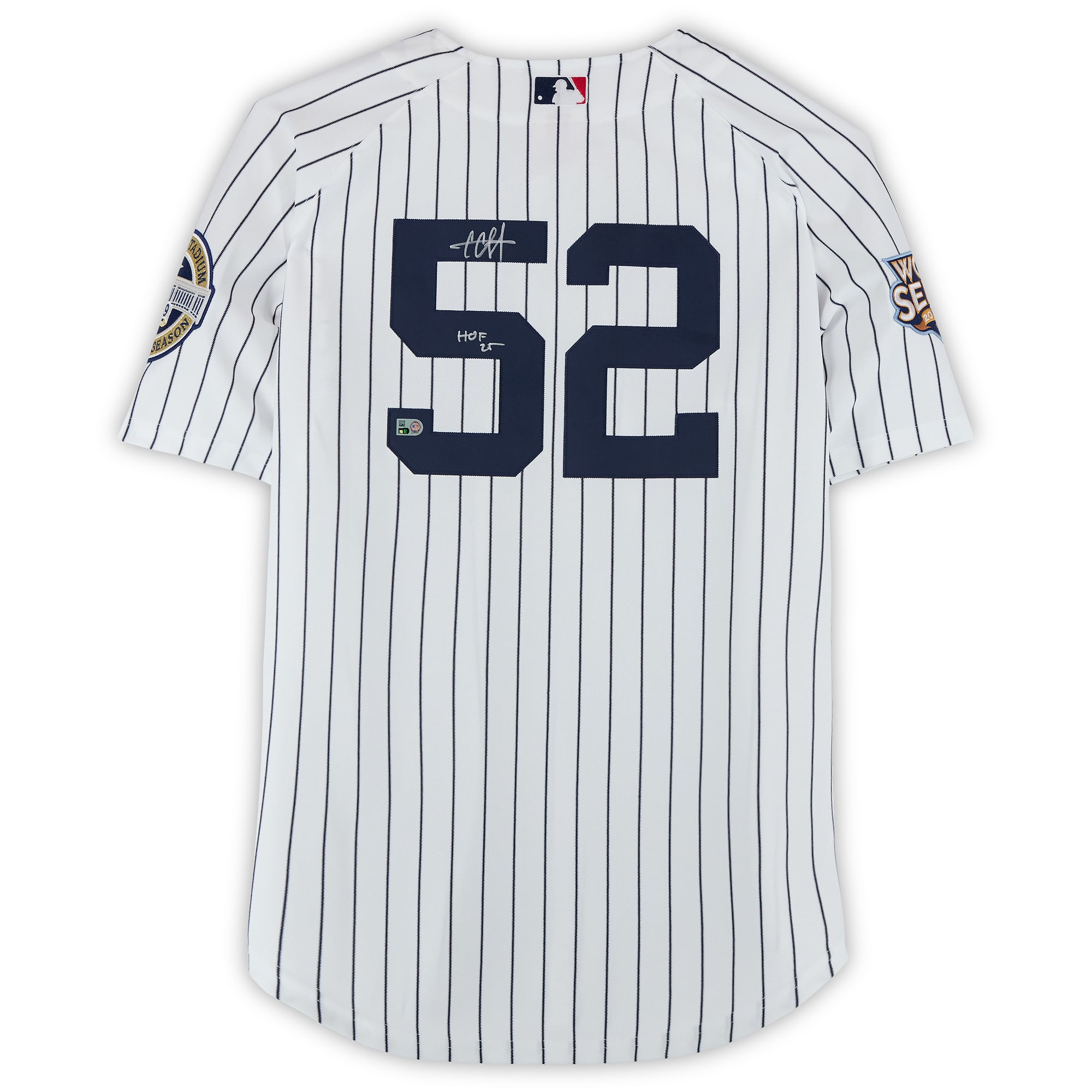 CC Sabathia New York Yankees Autographed White Mitchell and Ness 2009 World Series Authentic Jersey with "HOF 25" Inscription