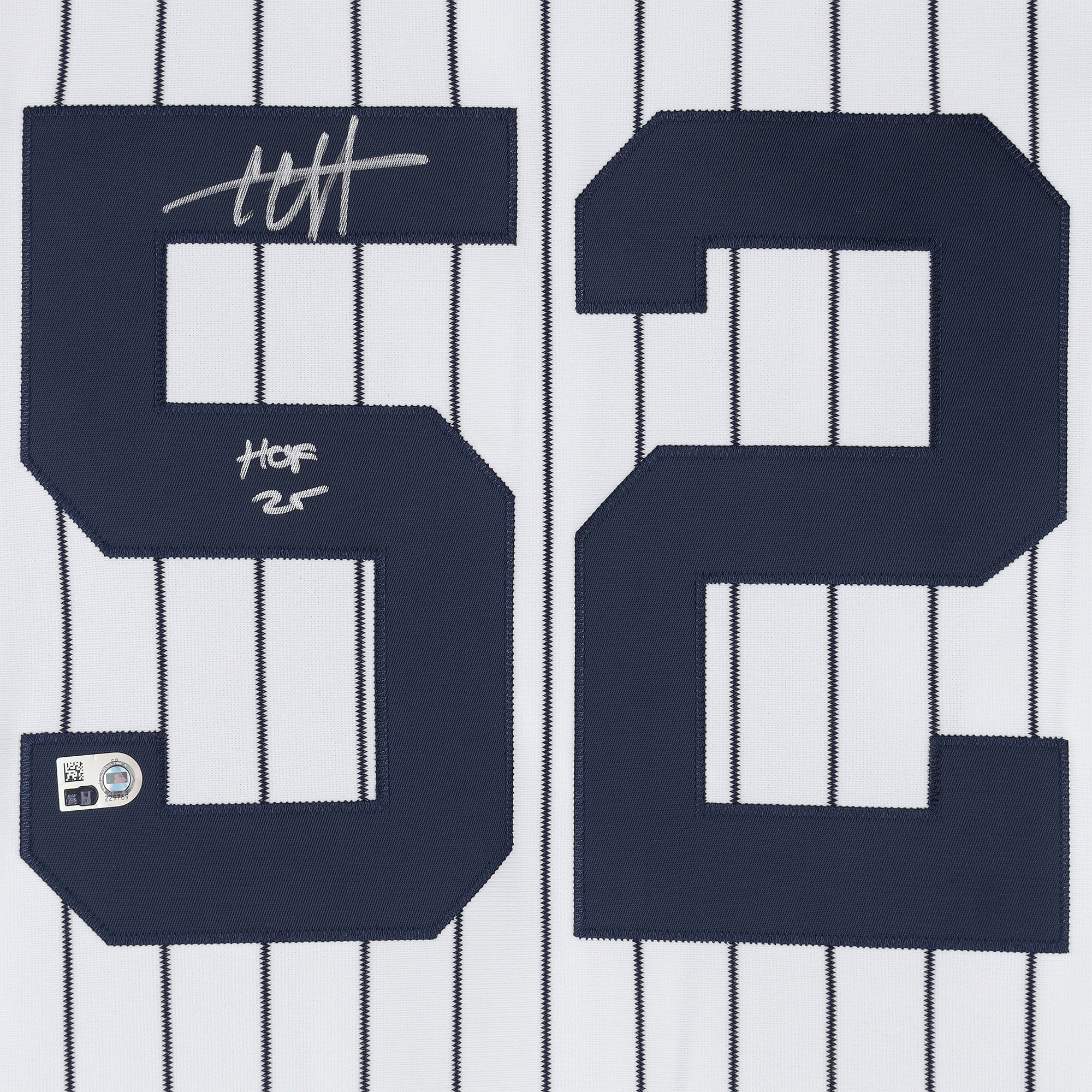 CC Sabathia New York Yankees Autographed White Mitchell and Ness 2009 World Series Authentic Jersey with "HOF 25" Inscription