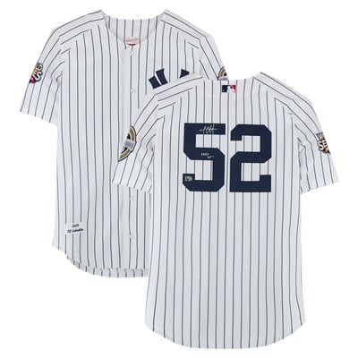 CC Sabathia New York Yankees Autographed Fanatics Authentic White Mitchell and Ness 2009 World Series Authentic Jersey with "HOF 25" Inscription