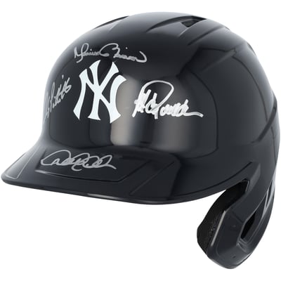 Derek Jeter, Jorge Posada, Andy Pettitte & Mariano Rivera New York Yankees Autographed Fanatics Authentic Replica Batting Helmet