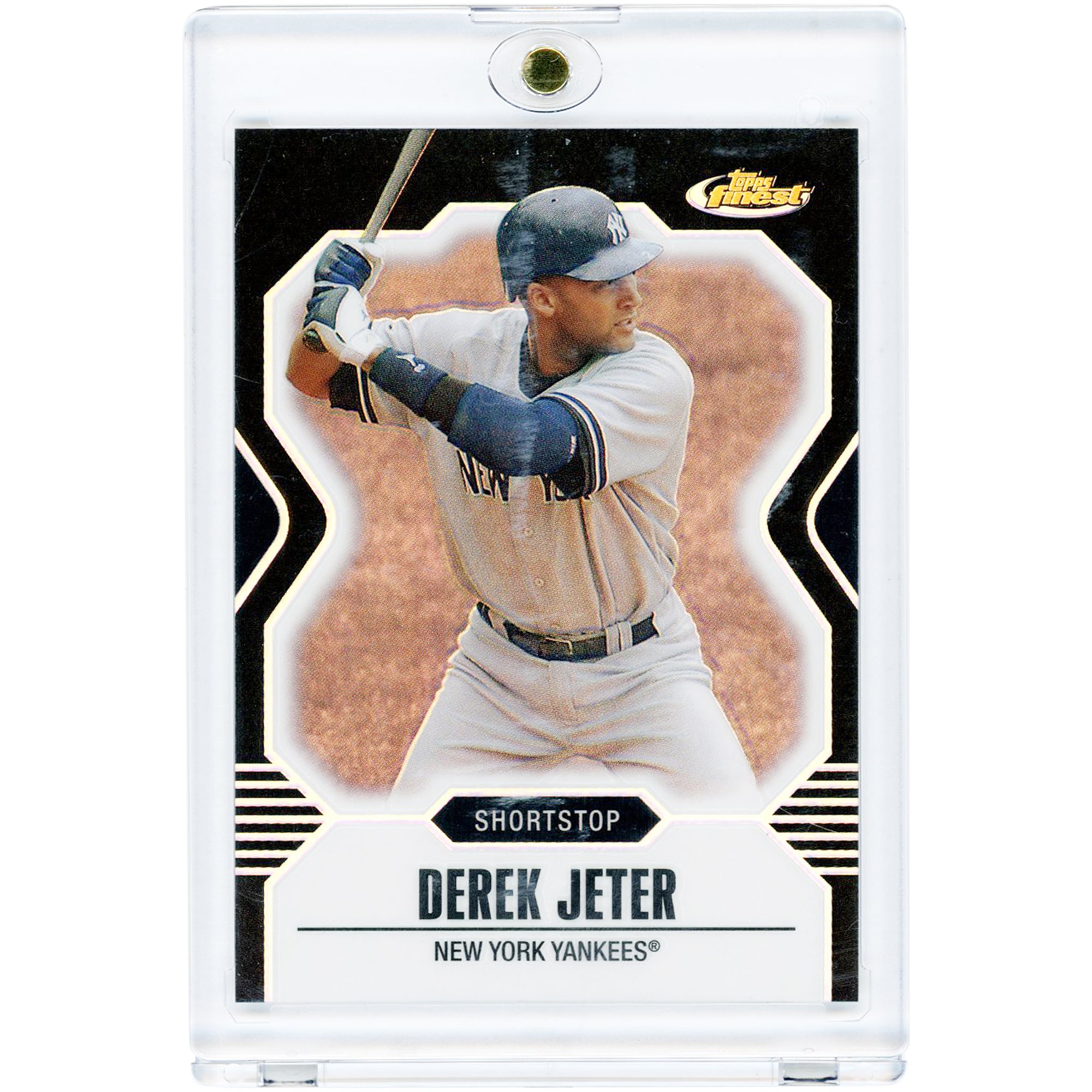Derek Jeter New York Yankees 2007 Topps Finest Black Refractor #68 #86/99 Card