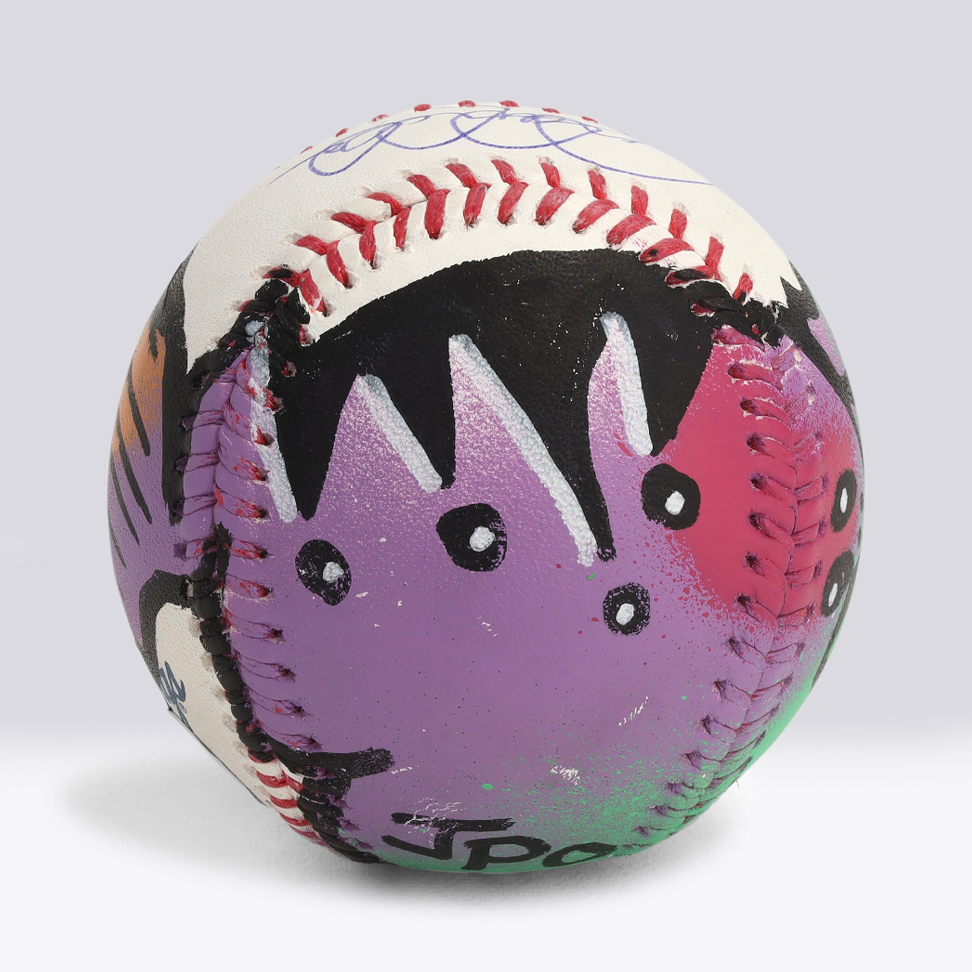 Balle de baseball autographiée par Derek Jeter (New York Yankees) - Illustration par JPO - Édition limitée n° 1/1 - NF70444595